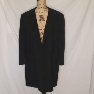 Vintage Hart Schaffner Marx Silver Cashmere Coat